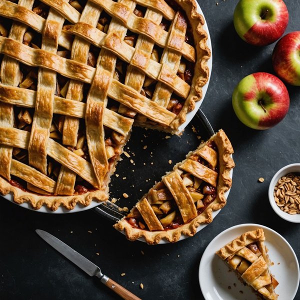 ¿Cómo preparar una tarta de manzana con hojaldre casero?